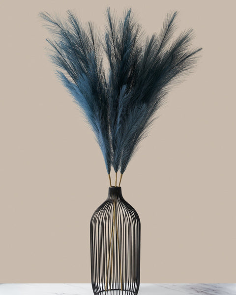 Tall Faux Pampas Grass - Livid (3 Stems)