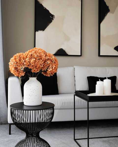 Large Faux Hydrangea - Sunrise (5 Stems)