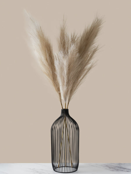 Tall Faux Pampas Grass - Cream (3 Stems)