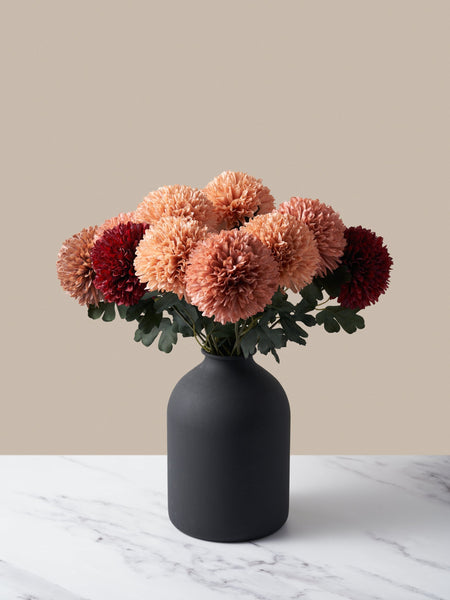 Large faux Kiku - Assorted Bouquet (10 Stems)