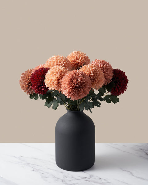 Large faux Kiku - Assorted Bouquet (10 Stems)