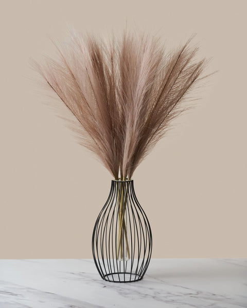 Faux Pampas Grass - Natural (5 Stems)