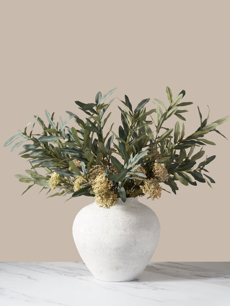 Faux Arrangement - Olive & Sage Berry