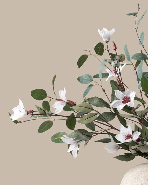 Faux Arrangement - Eucalyptus and White Magnolia