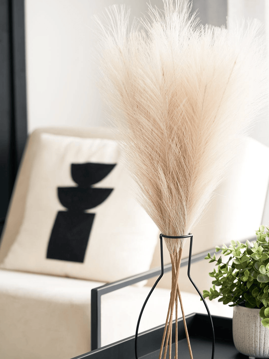 Faux Pampas Grass - Cream (5 Stems)
