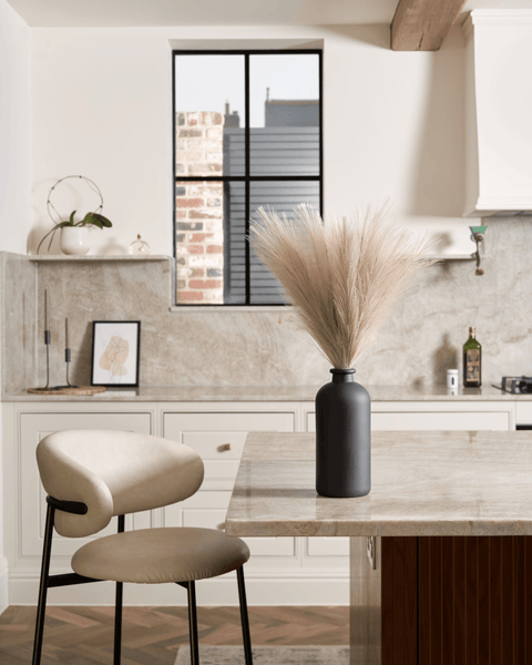 Faux Pampas Grass - Cream (5 Stems)