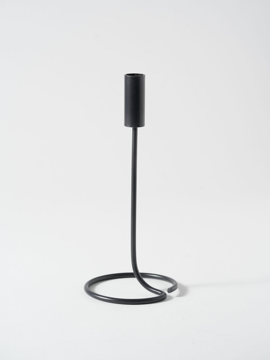 Tall Essential Candle Holder - Black