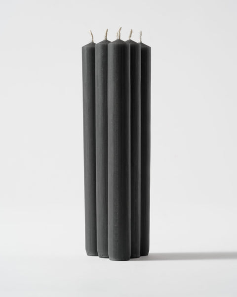Dinner Candle 8" - Black (Set Of 6)