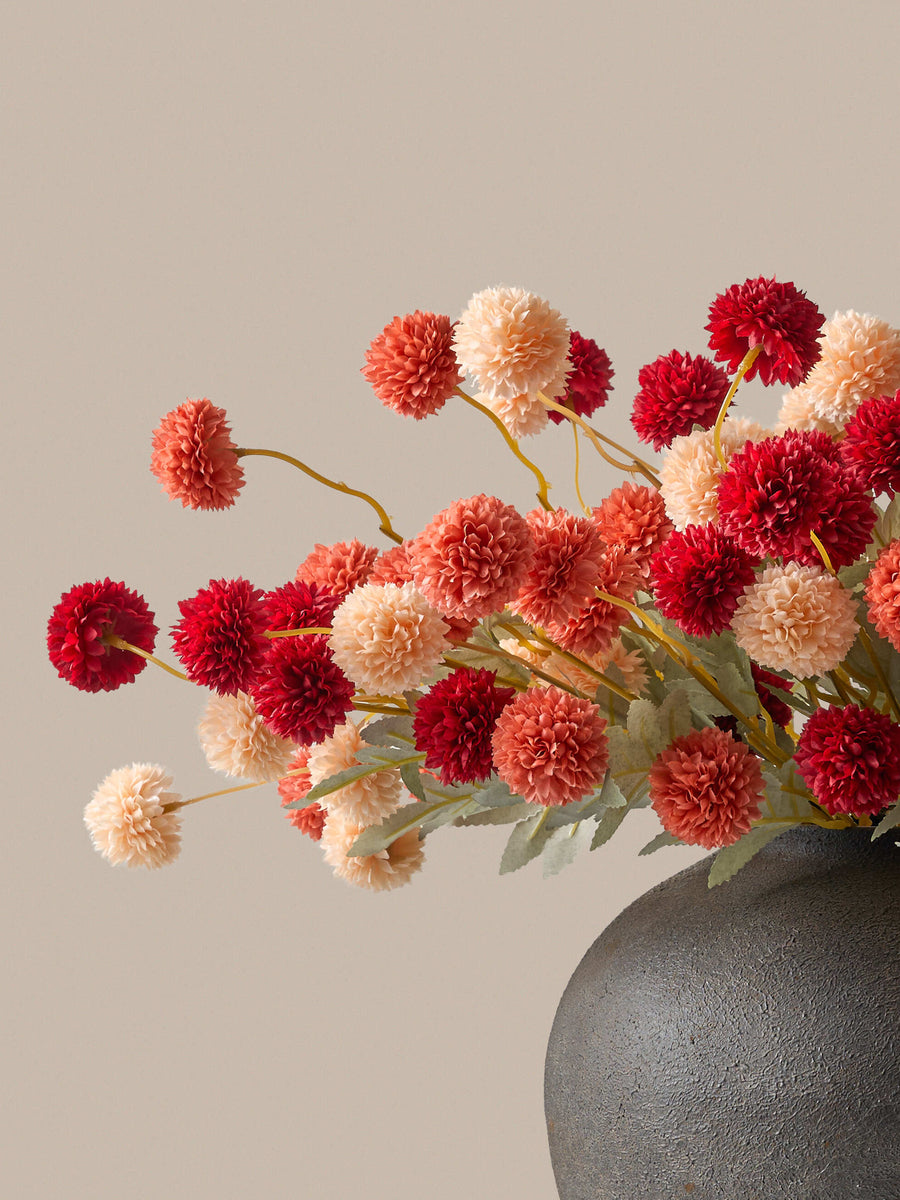 Faux Kiku Arrangement - Assorted (20 Stems / 100 Heads)