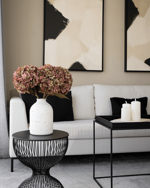 Large Faux Hydrangea - Purple (5 Stems)