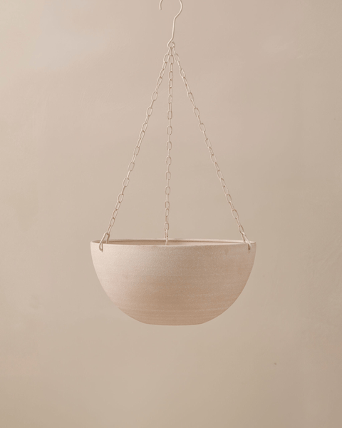 Iris Iron Hanging Basket - Beige