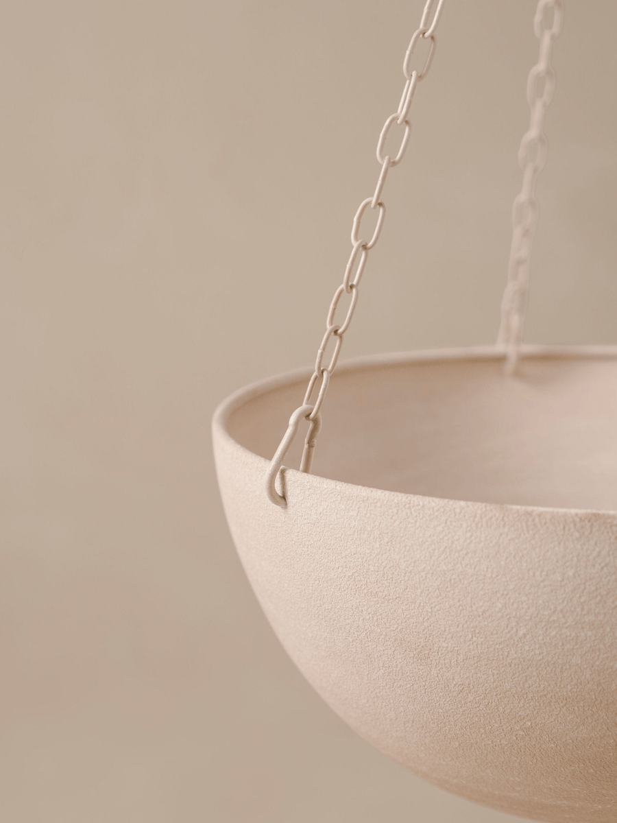 Iris Iron Hanging Basket - Beige