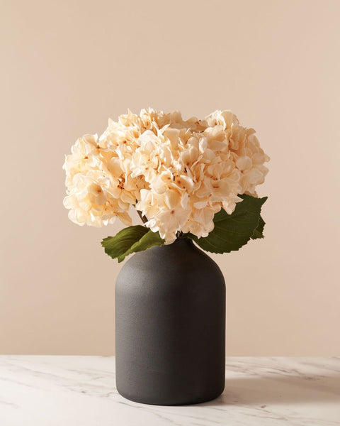 Faux Hydrangea Bouquet - Cream (4 stems)