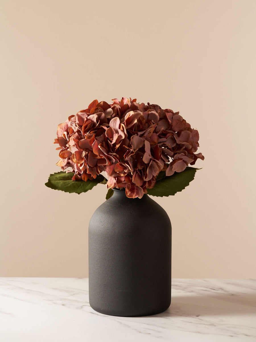 Faux Hydrangea Bouquet - Dusky Pink (4 stems)