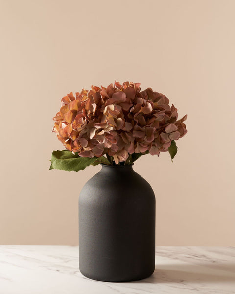 Faux Hydrangea Bouquet - Umber (4 stems)