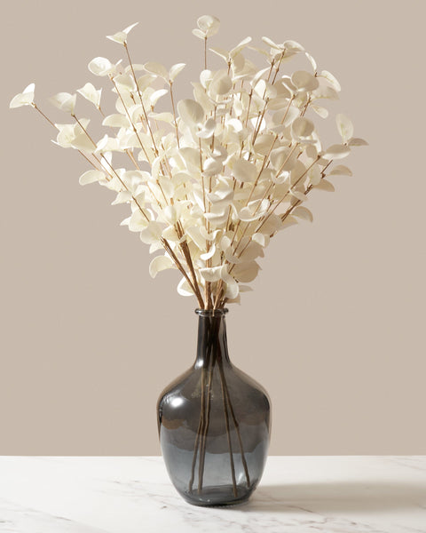 Faux Eucalyptus - Ivory (5 Stems)