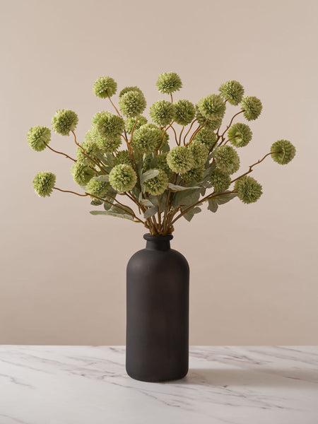 Faux Kiku Flower - Green (10 Stems / 50 Heads)