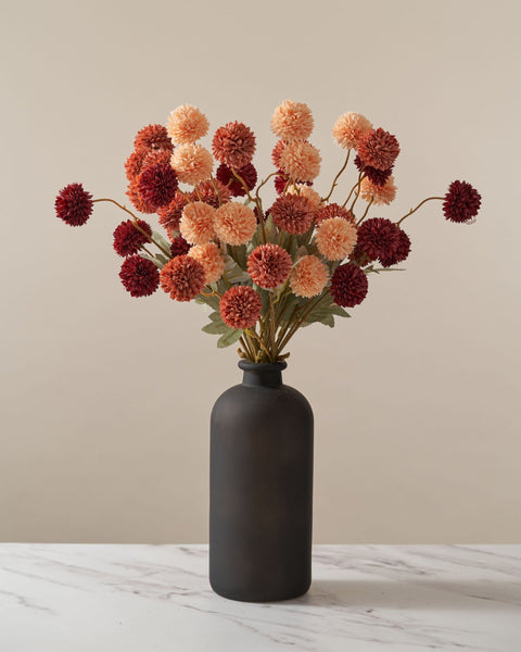 Faux Kiku Flower - Assorted Bouquet (10 Stems / 50 Heads)