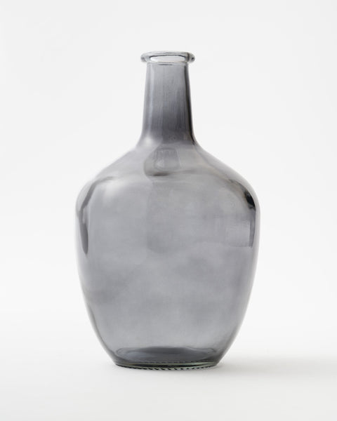 Grey Balloon Glass Vase