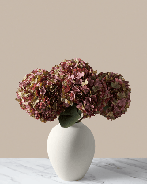 Large Faux Hydrangea - Purple (5 Stems)