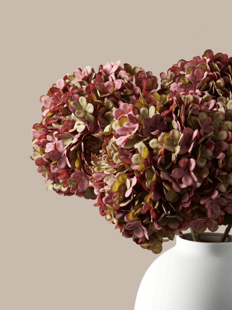 Large Faux Hydrangea - Purple (5 Stems)