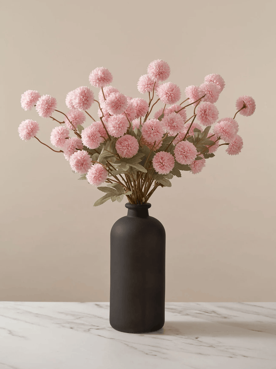 Faux Kiku Flower - Pink (10 Stems / 50 Heads)
