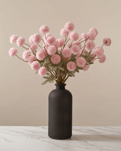 Faux Kiku Flower - Pink (10 Stems / 50 Heads)