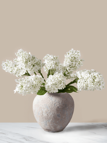 Faux Lilacs - White (7 Stems)