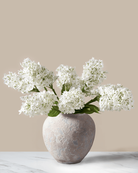 Faux Lilacs - White (7 Stems)
