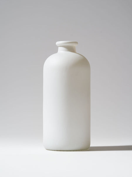 Aria Glass Vase - Frosted White