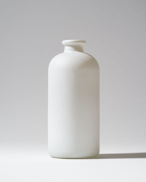 Aria Glass Vase - Frosted White